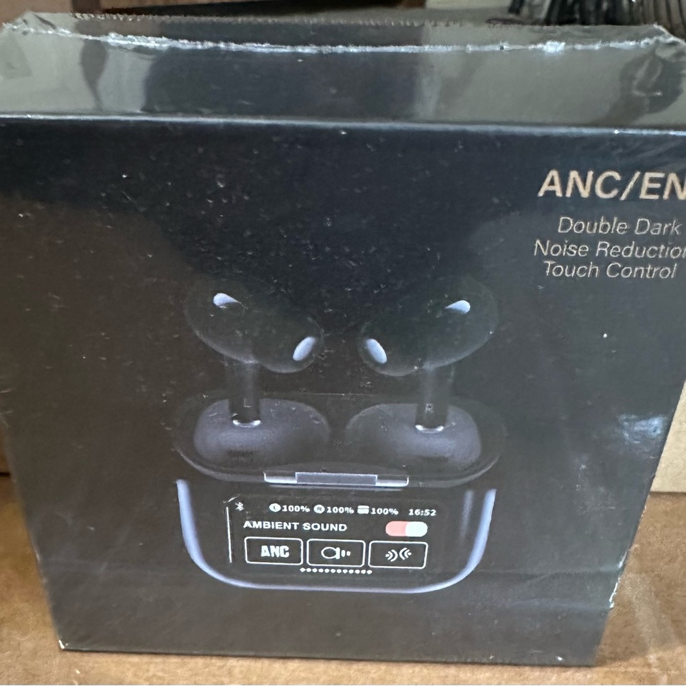 Black Wireless Earbuds with Touch Control